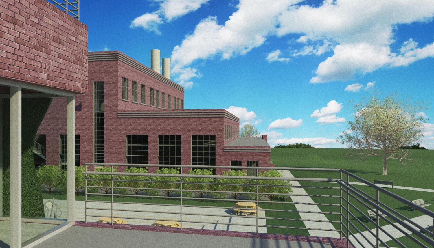 Rendering of college science building