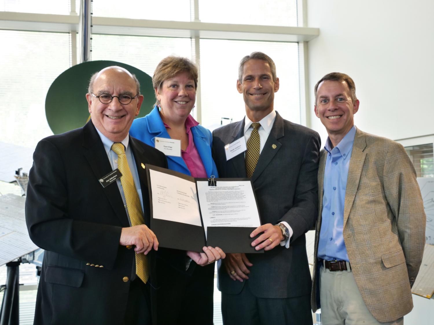 Master research agreement signing ceremony