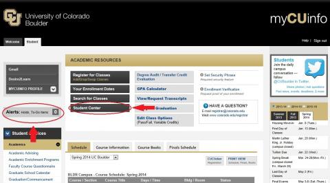 Student tab
