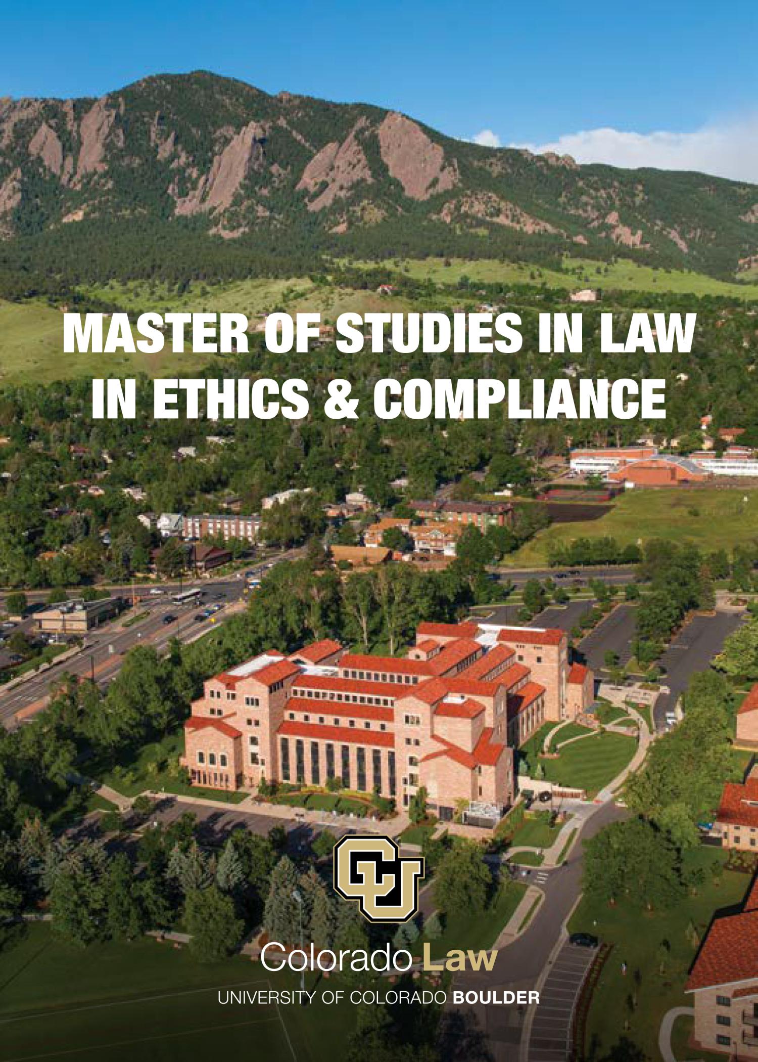Masters of Studies in Law in Ethics and Compliance