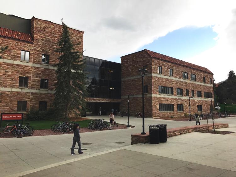 The Ramaley Biology building as viewed from the northeast