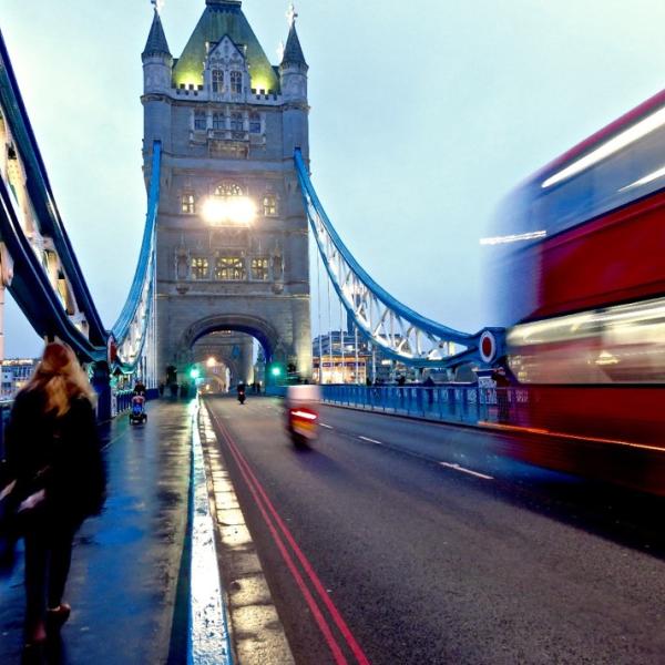 London Bridge and lights