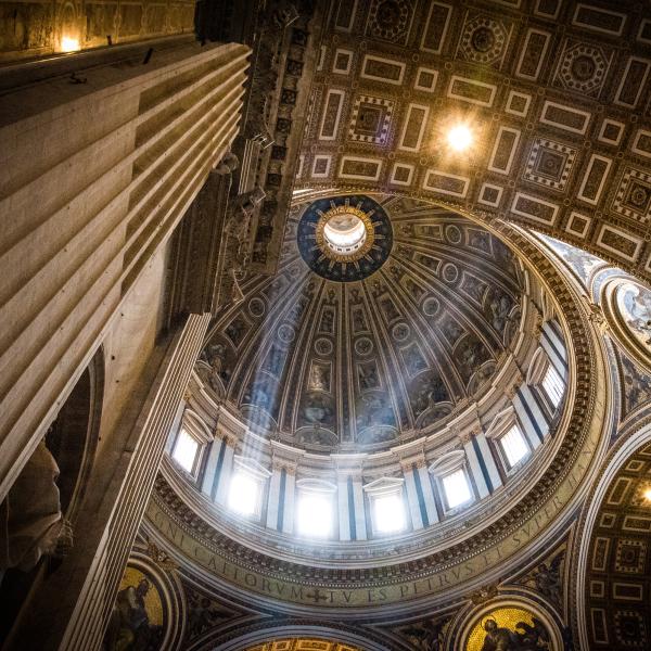 Dome on Ceiling of St. Peter's Basilica