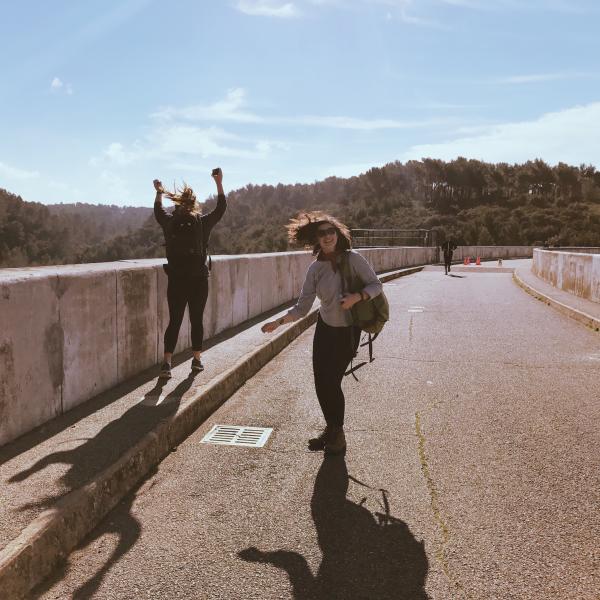 Students on the road
