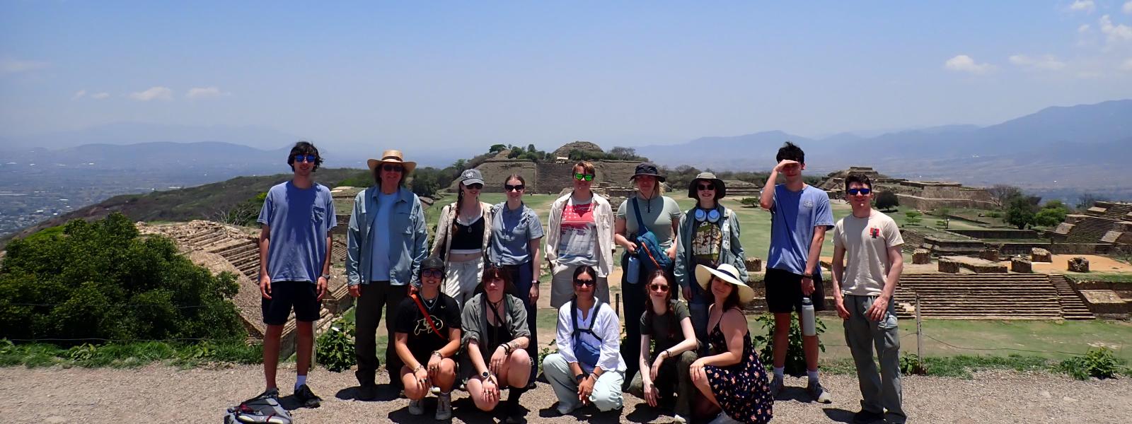 Students at Monte Albon, Oaxaca, Mexico