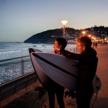 NEW ZEALAND, Dunedin - by Mathias Gruber 'Checking the Surf at St.Clair