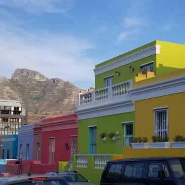 Colorful Houses in Bo-Kaap District, Cape Town