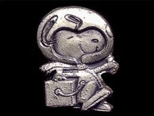 The Silver Snoopy Award medallion.