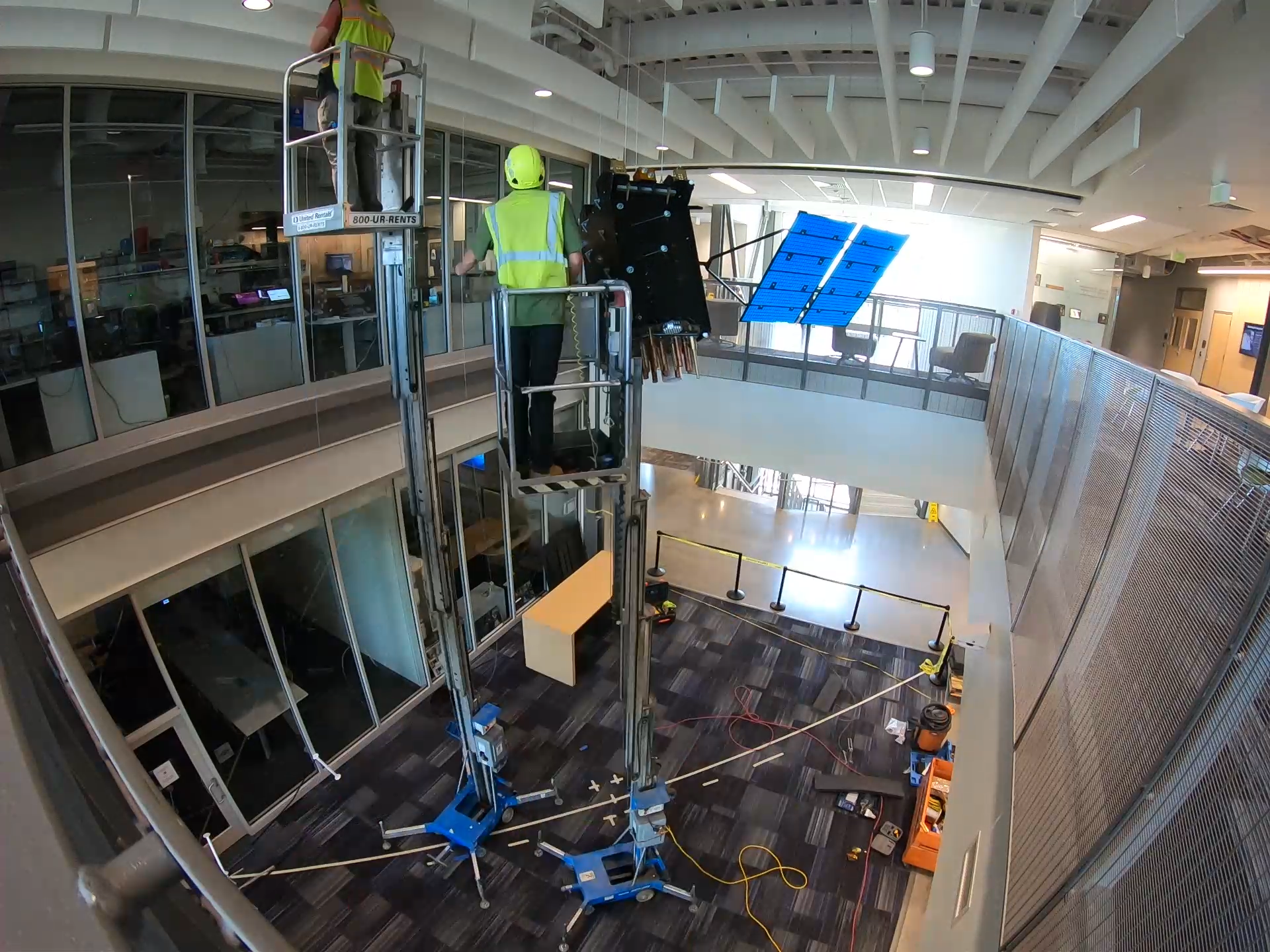 Lockheed Martin satellite mockup installed in Aerospace Building | Ann ...