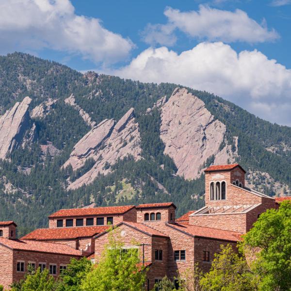 The Boulder Flatirons.