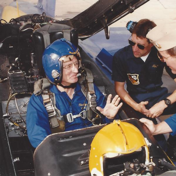 Hunter with the Blue Angels.