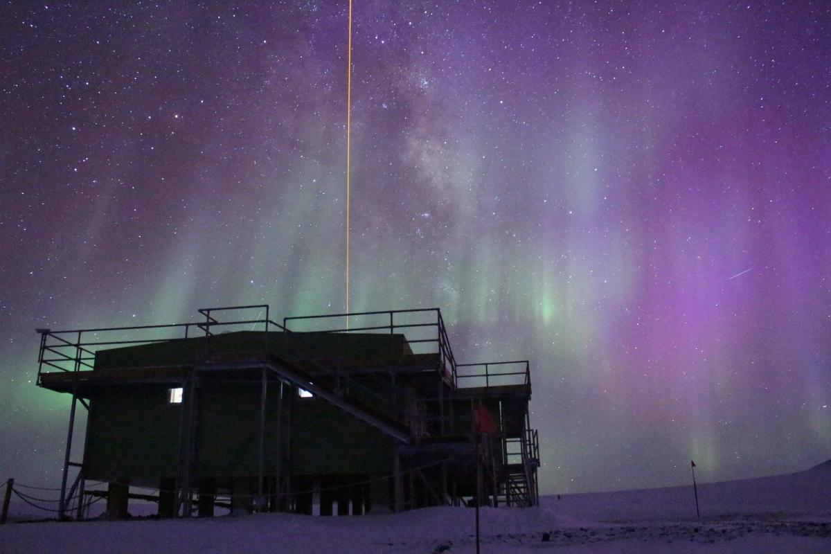 Using lidar equipment in Antarctica.