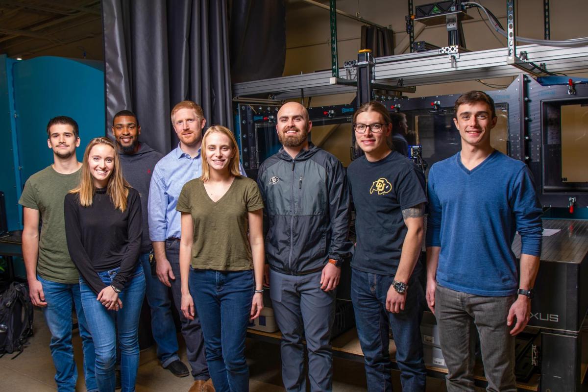 Members of the Experimental Aerodynamics Laboratory team.