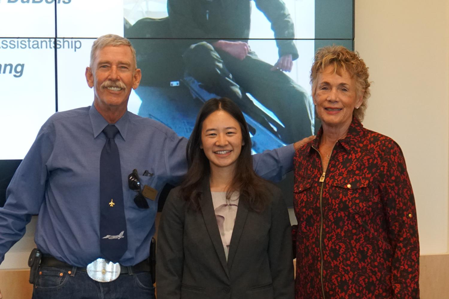 Angela Wang with Ham and Donna DuBois