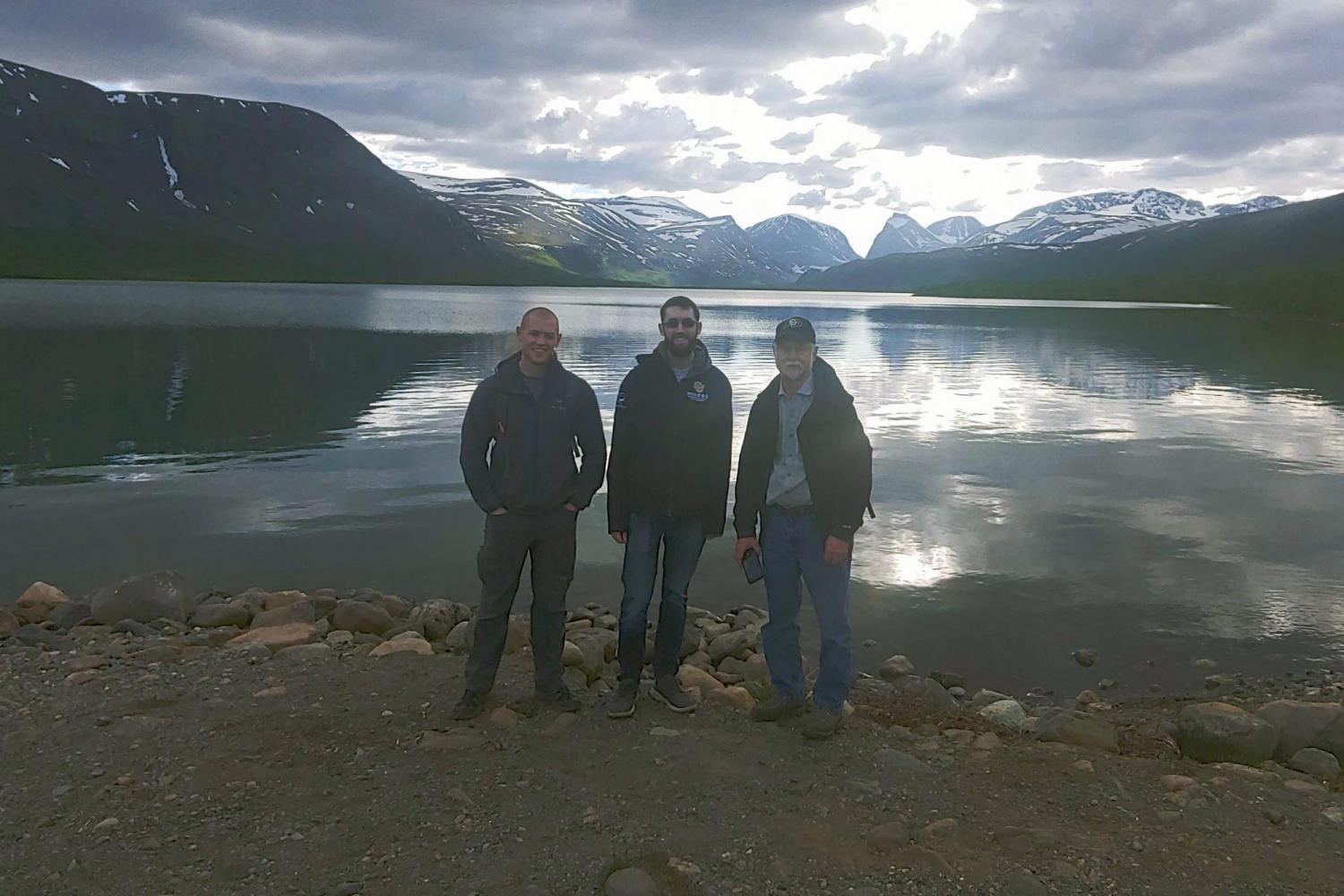 Hiking near the Esrange Space Center in northern Sweden.
