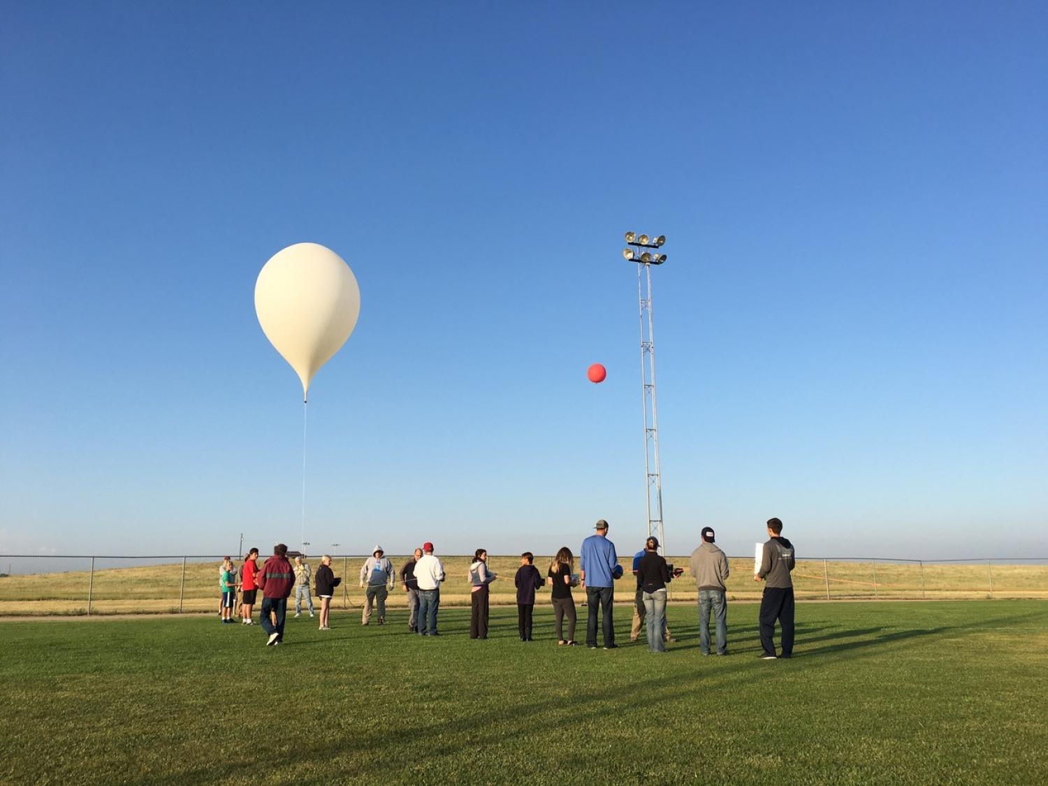 A previous balloon launch