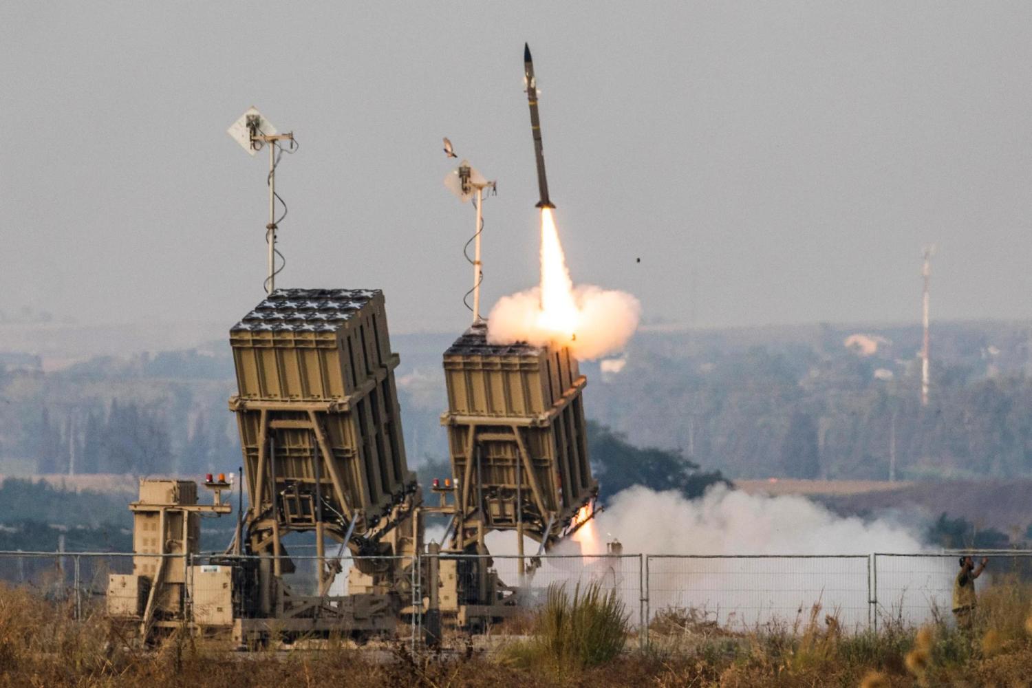 Israel's Iron Dome Missile Defense System.