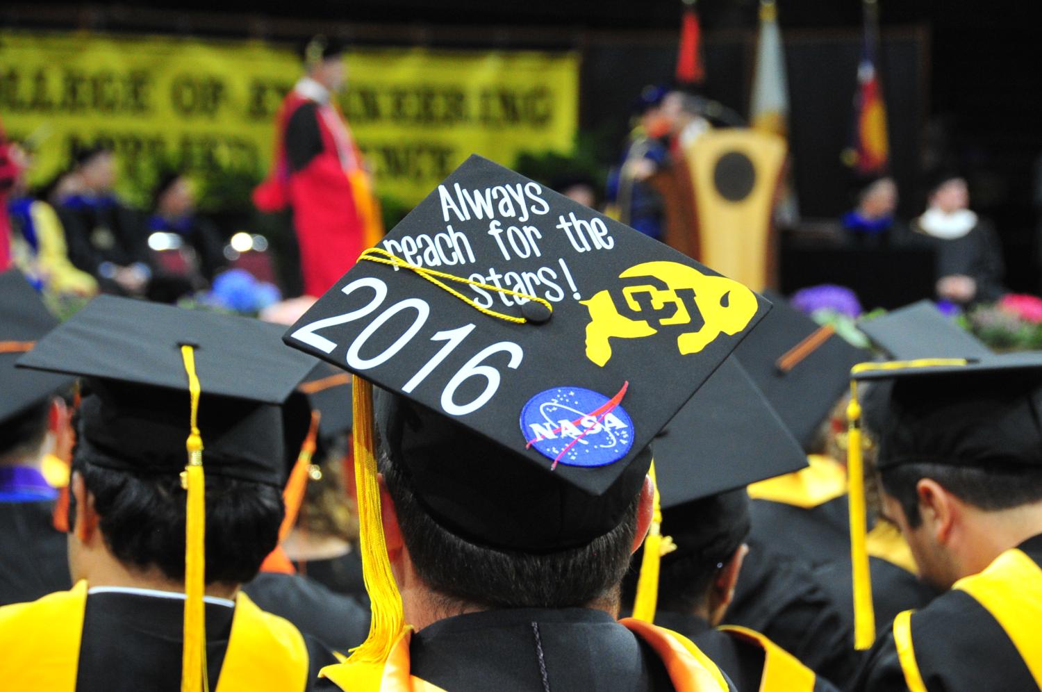 A graduation cap from 2016.