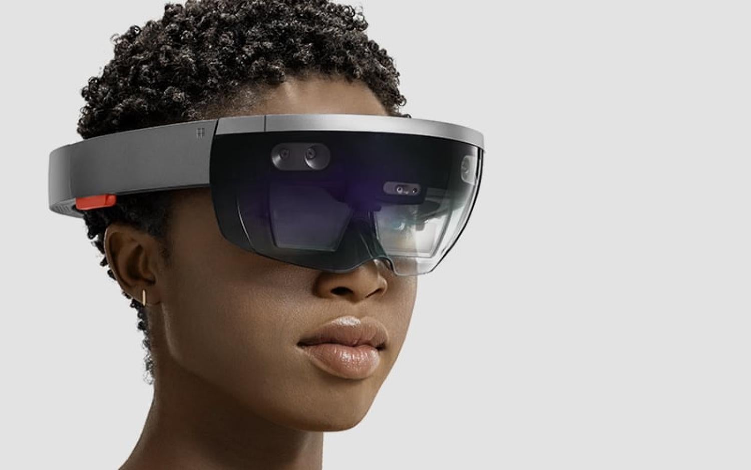 Someone wearing the hololens apparatus.