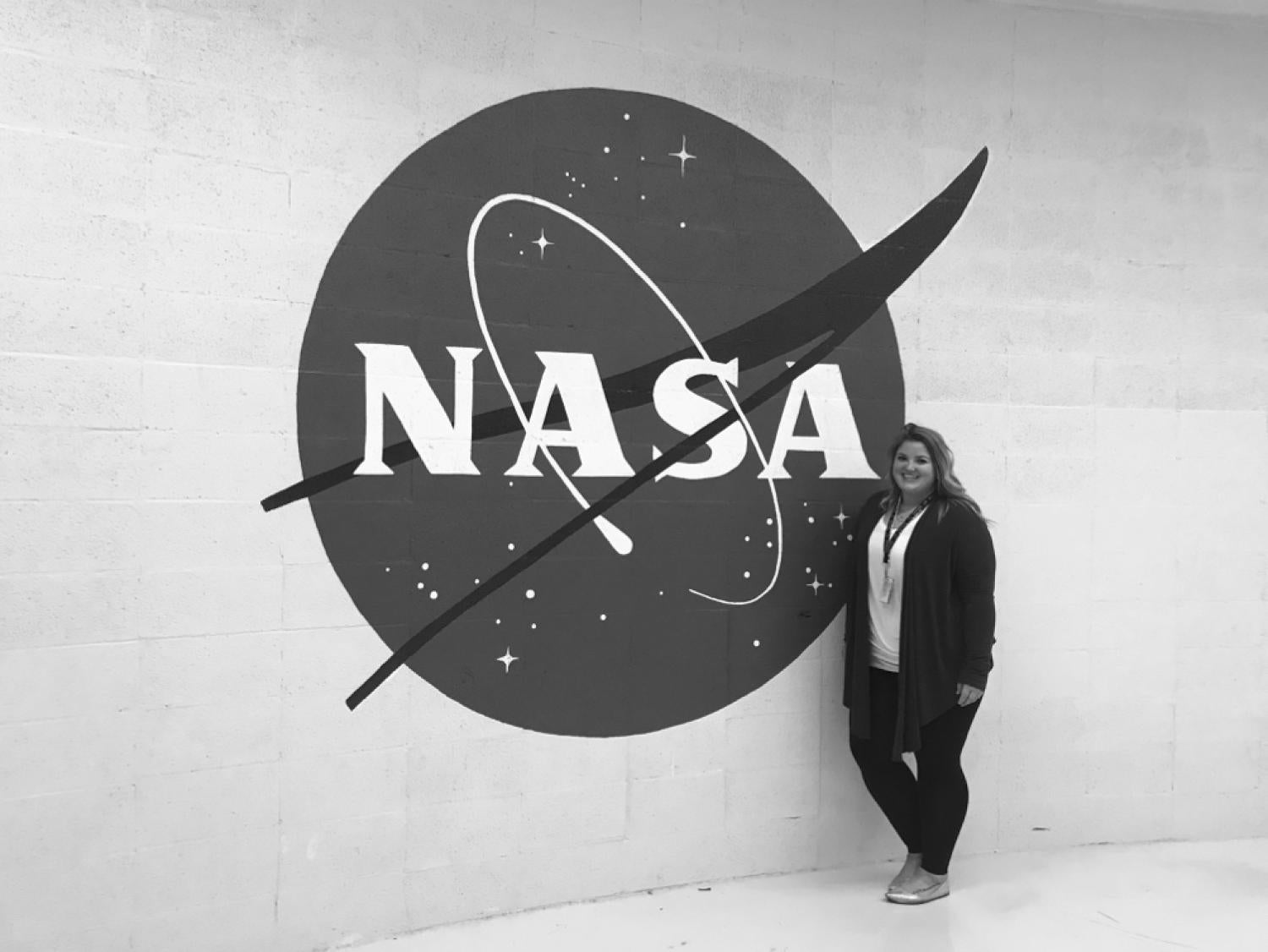 Katie Bretl at Johnson Space Center