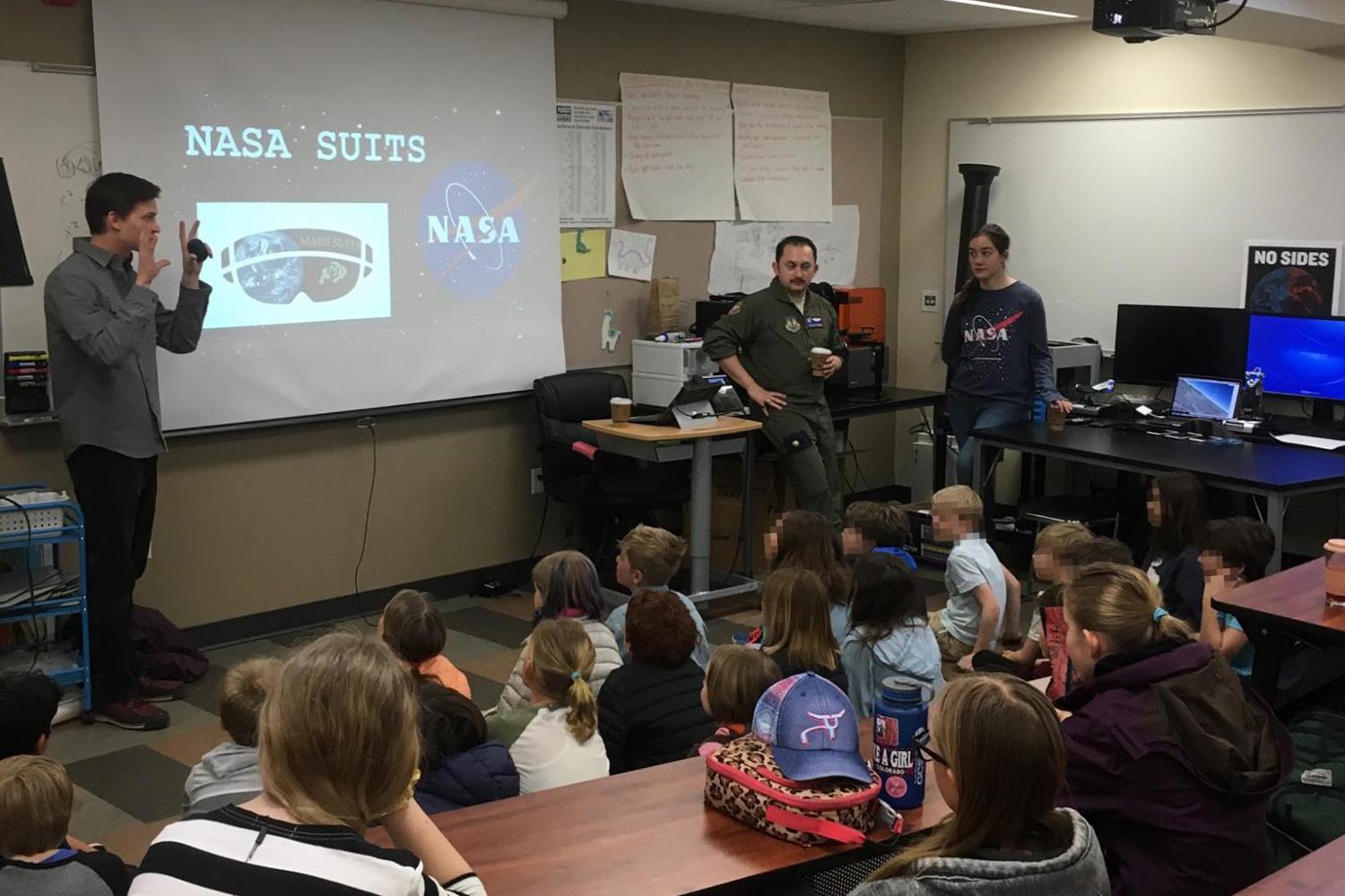 Presenting to K-12 students in Telluride.