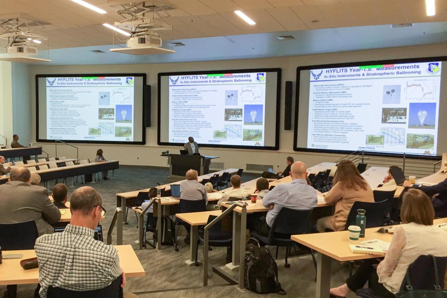 The hypersonics conference underway.