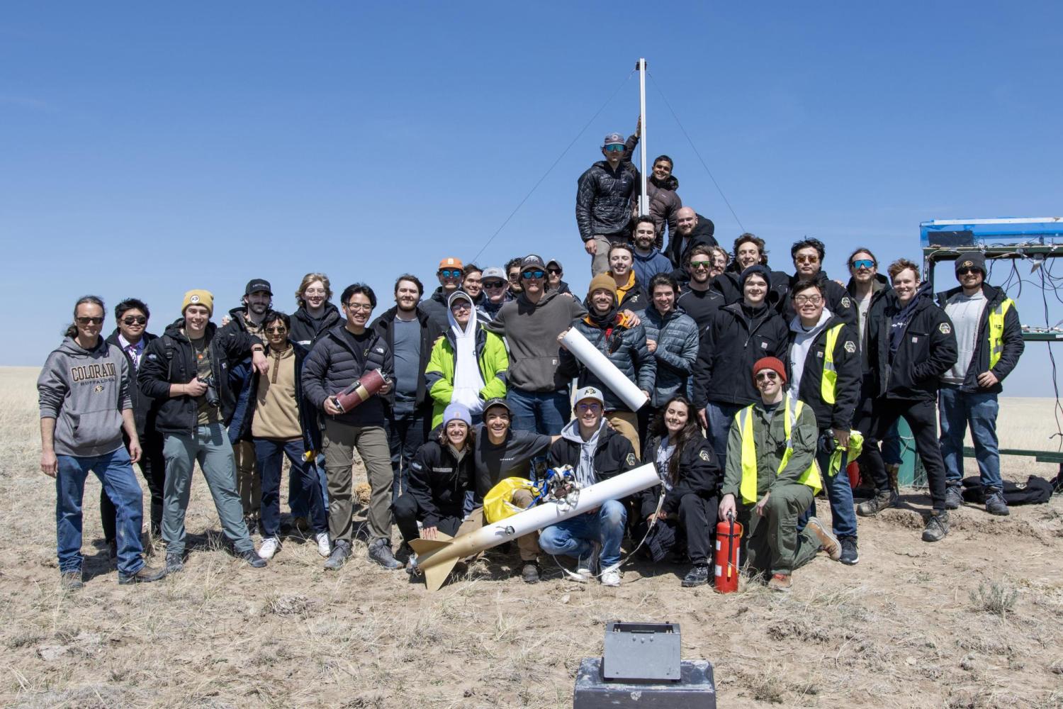 Members of the team at the Pawnee National Grasslands.
