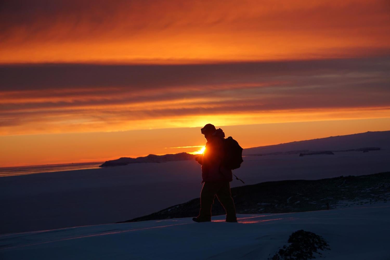 Sunset in Antarctica