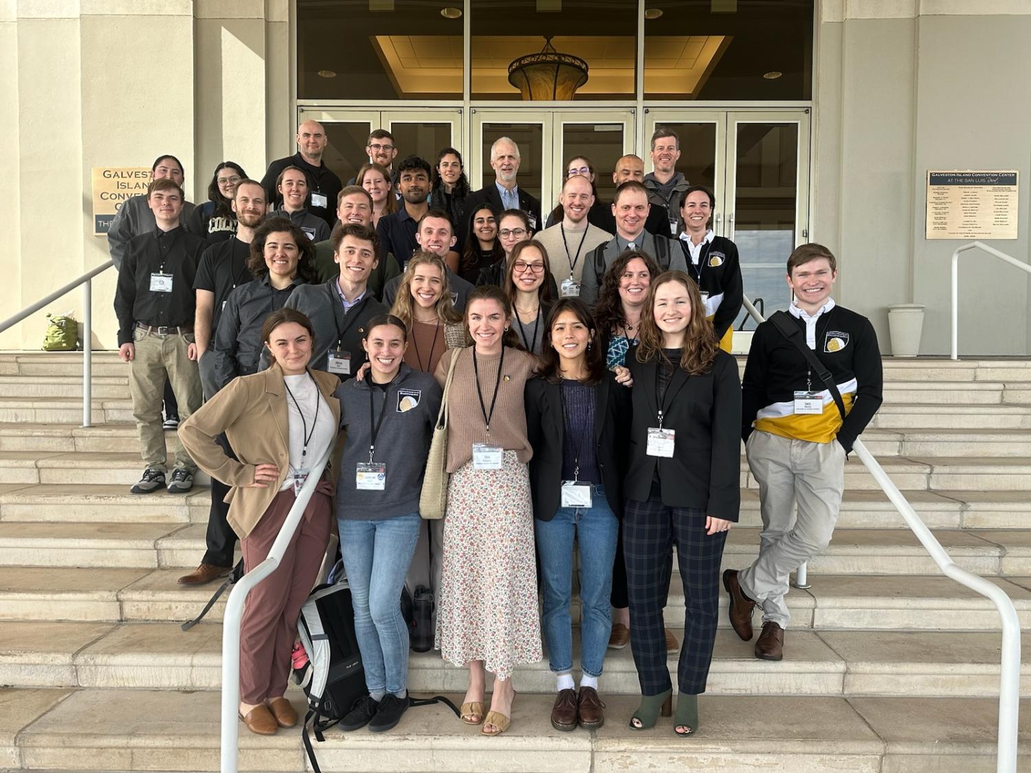CU Boulder faculty, students, and researchers at the conference.
