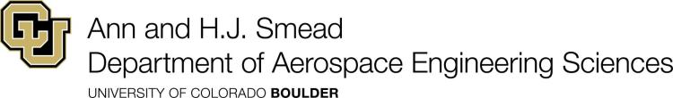 Ann & H.J. Smead Department of Aerospace Engineering Sciences logo