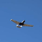 A UAV in the air.