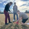 Preparing a rocket for launch.