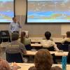 Dave Kaufman speaking to students.
