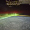The ionosphere and aurora as seen from the International Space Station.
