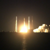 The rocket launch.