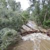 Flood damage.