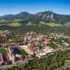 CU Boulder campus from the air.