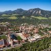 CU Boulder campus from the air.