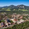 CU Boulder campus seen from the air