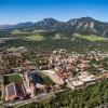 CU Boulder campus from the air.
