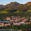 CU Boulder from the air.