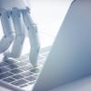 Rendering of a robot using a keyboard.