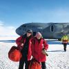 Ian Geraghty and Xinzhao Chu in Antarctica.