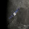 CAPSTONE over the lunar North Pole.