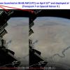 CIRBE being deployed in orbit.