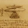 Leonardo DaVinci helicopter drawing