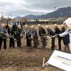 Breaking ground.