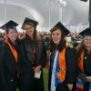 Students at commencement.