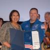 Shankini Doraisingam and Jack Fischer inside Fiske Planetarium