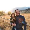 Josh Barrio with his son.